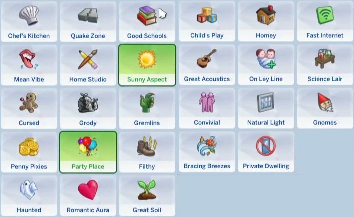 Sims 4 City Living Lot Traits